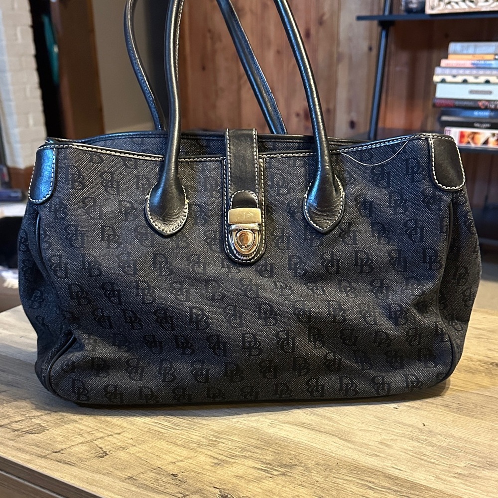 Elegant Black Designer Tote Bag